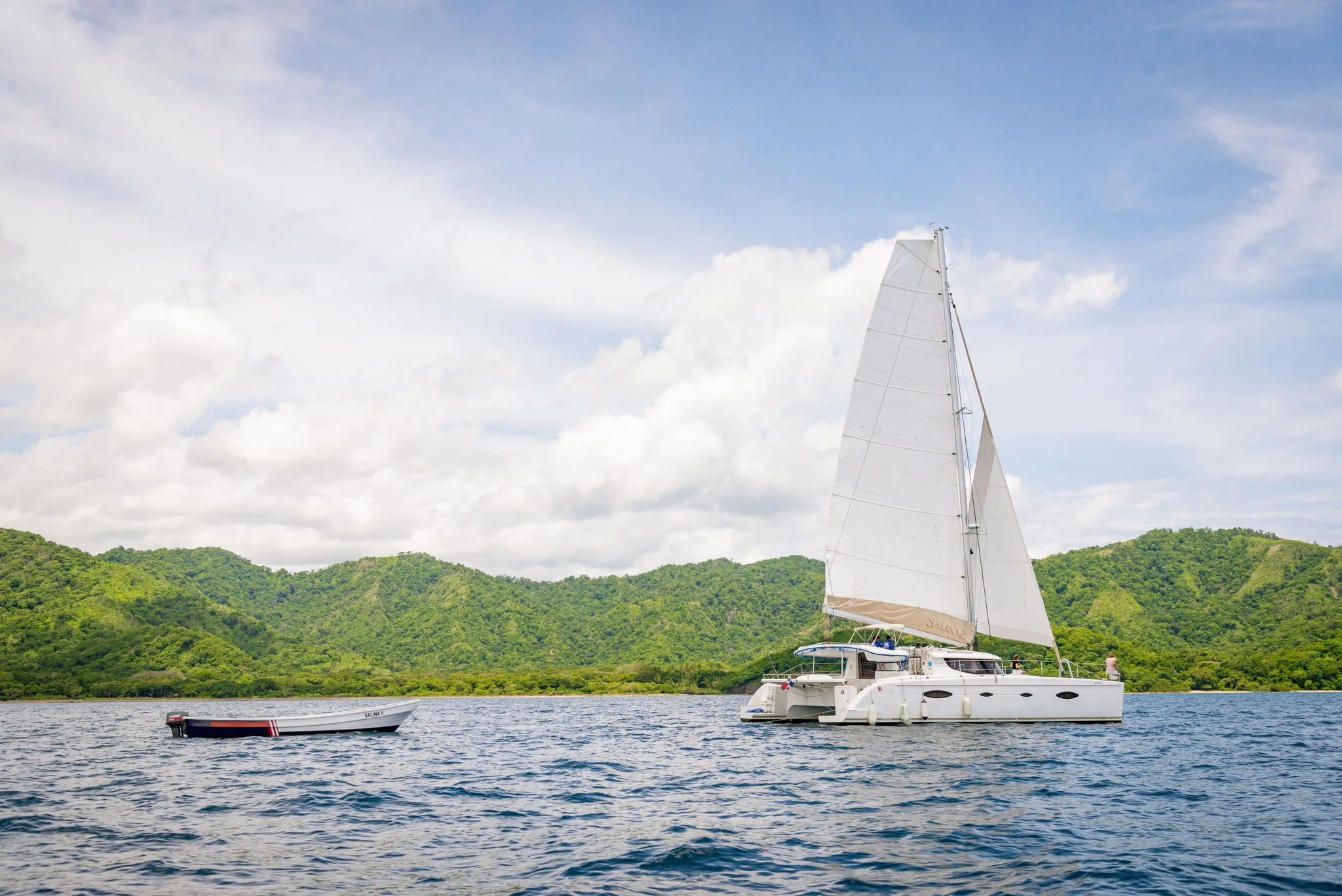Private sailing catamaran in Guanacaste